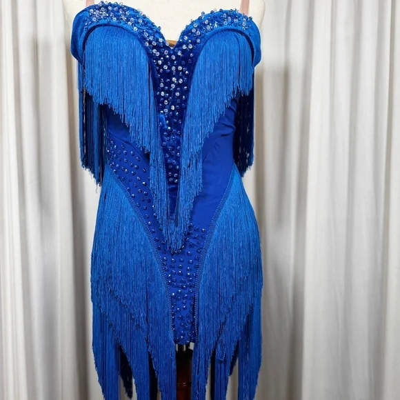 Ballroom Latin Salsa Dress - Picture 2 of 7